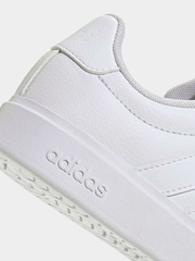 adidas White Streettalk Junior Trainers - Image 8 of 9