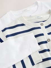 Stripe/Plain Cardigans 2 Pack (3-16yrs) - Image 6 of 6
