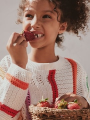 Rainbow Knitted Top & Shorts Set (3-16yrs) - Image 10 of 15