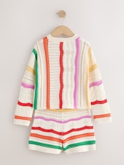 Rainbow Knitted Top & Shorts Set (3-16yrs) - Image 13 of 15