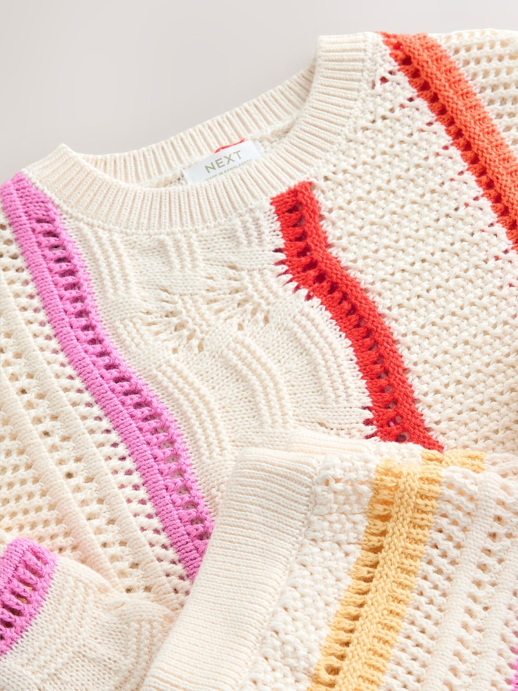 Rainbow Knitted Top & Shorts Set (3-16yrs) - Image 15 of 15