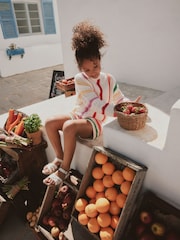 Rainbow Knitted Top & Shorts Set (3-16yrs) - Image 4 of 15