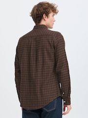 Casual Friday Brown Benedict Checked Long Sleeve Shirt - Image 2 of 8