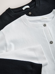 Black/White Cardigans 2 Pack (3-16yrs) - Image 5 of 7