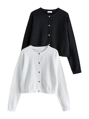 Black/White Cardigans 2 Pack (3-16yrs) - Image 7 of 7
