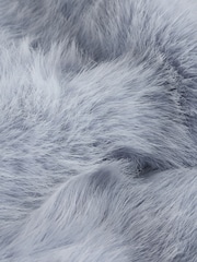 Light Blue Bow Embellished Faux Fur Coat (3-16yrs) - Image 10 of 10