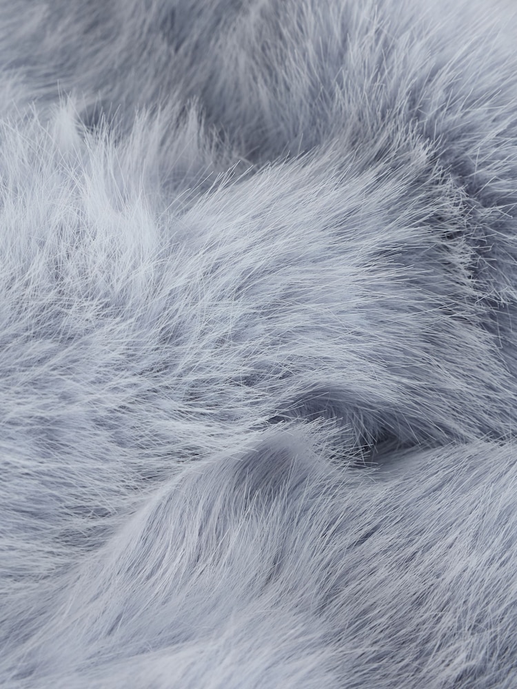Light Blue Bow Embellished Faux Fur Coat (3-16yrs) - Image 10 of 10 Light Blue Bow Embellished Faux Fur Coat (3-16yrs) - Image 10 of 10