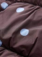 Chocolate Brown Polka Dot Shower Resistant Padded Coat (3-16yrs) - Image 4 of 6