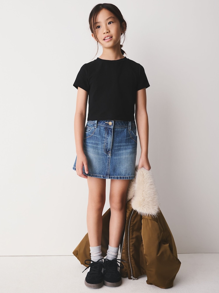 Olive Green Faux Fur Collar Satin Bomber Jacket (4-16yrs) - Image 8 of 8 Olive Green Faux Fur Collar Satin Bomber Jacket (4-16yrs) - Image 8 of 8