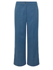 PixieGirl Petite Blue Side Stripe Wide Leg Trousers - Image 5 of 5