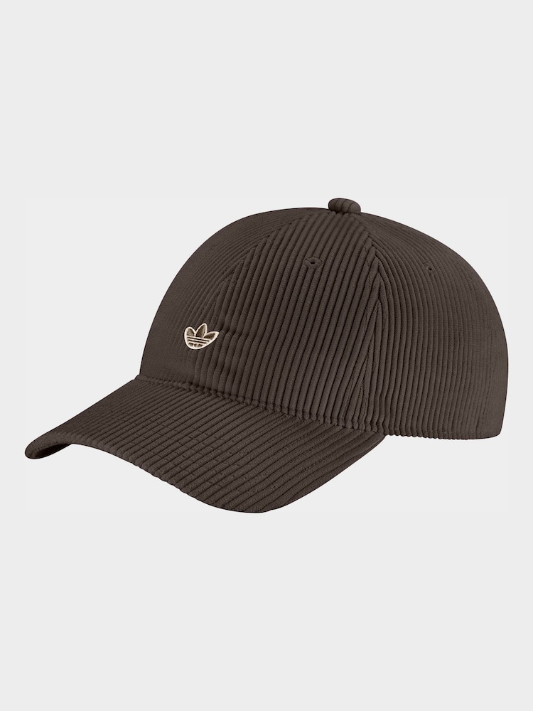 Marrón - Gorra de béisbol de pana de adidas Originals - Imagen 1 de 2