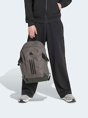 adidas Brown/Black 3 Stripe VIII Bag - Image 2 of 8