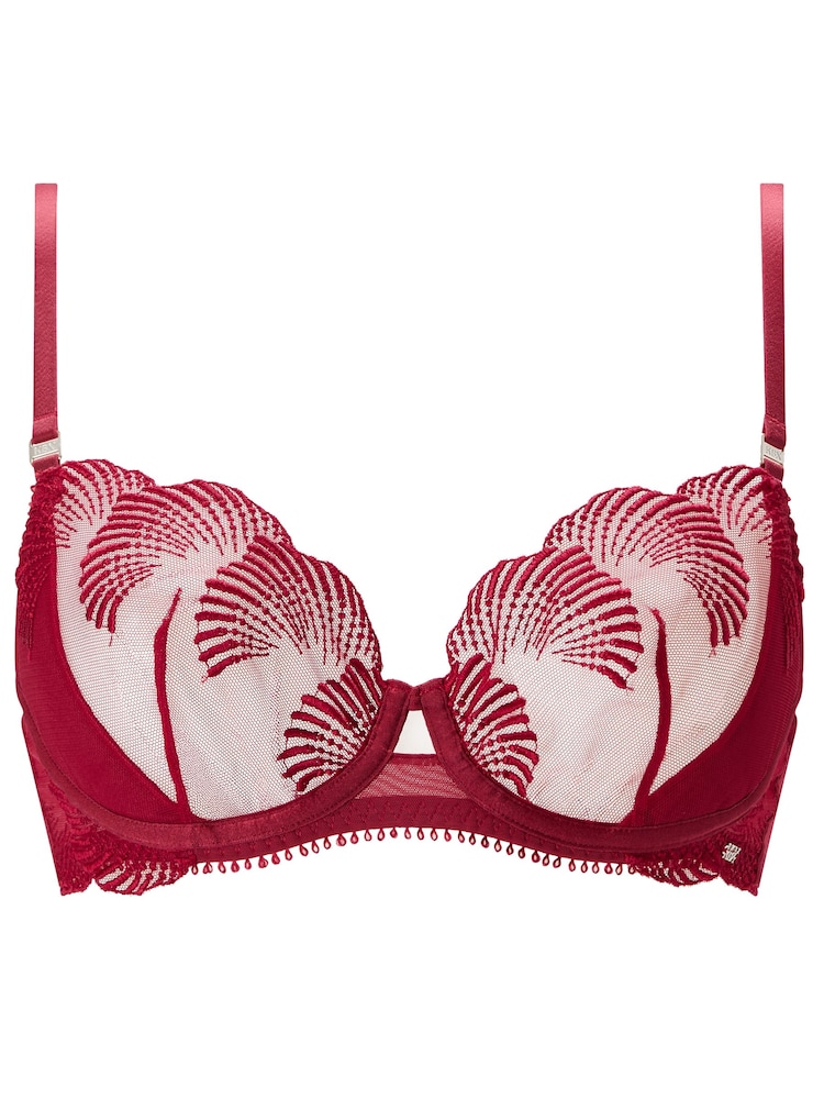 KBX Lana Shell Embroidery Non Pad Balcony Bra - Imagen 6 de 6