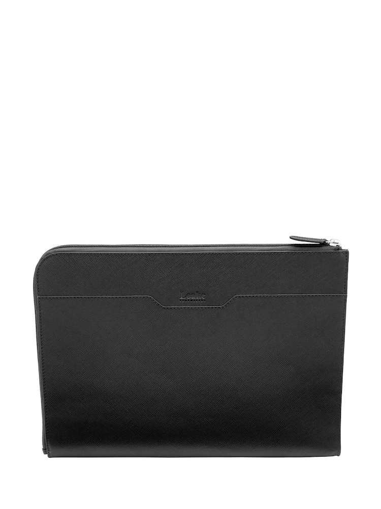 Loake Leather Black Laptop Cover - Image 1 of 4 Loake Leather Black Laptop Cover - Image 1 of 4