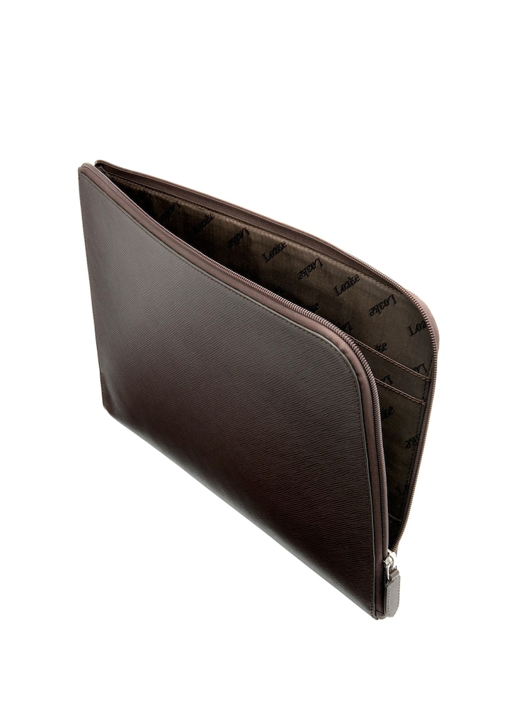 Loake Leather Brown Laptop Cover - Image 4 of 4 Loake Leather Brown Laptop Cover - Image 4 of 4
