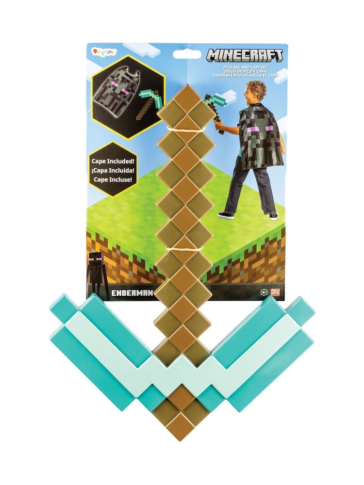 Disguise Minecraft Pickaxe & Cape Set - Image 1 of 1 Disguise Minecraft Pickaxe & Cape Set - Image 1 of 1