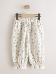 Cream/Pink Floral Ditsy Bloomer Pullon Trousers (3mths-7yrs) - Image 5 of 8