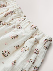 Cream/Pink Floral Ditsy Bloomer Pullon Trousers (3mths-7yrs) - Image 7 of 8