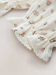 Cream/Pink Floral Ditsy Bloomer Pullon Trousers (3mths-7yrs) - Image 8 of 8