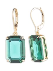 Lauren Ralph Lauren Gold Tone LB Stone Drop Pierced Earrings - Image 1 of 1