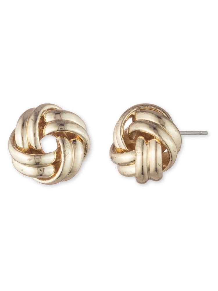 Lauren Ralph Lauren Gold Tone Knot Stud Earrings - Image 1 of 2 Lauren Ralph Lauren Gold Tone Knot Stud Earrings - Image 1 of 2