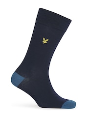 Lyle & Scott Black Graham Cotton Socks 5 Pack - Image 2 of 3
