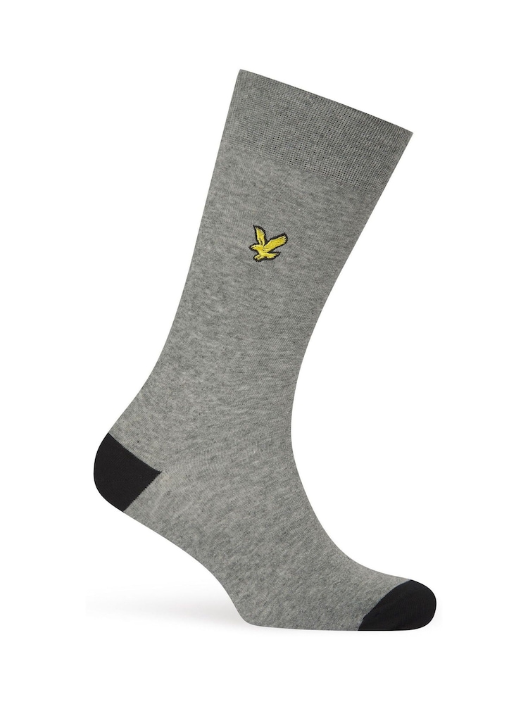 Lyle & Scott Black Graham Cotton Socks 5 Pack - Image 2 of 6 Lyle & Scott Black Graham Cotton Socks 5 Pack - Image 2 of 6