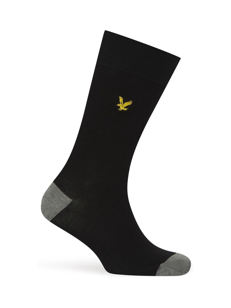 Lyle & Scott Black Graham Cotton Socks 5 Pack - Image 6 of 6 Lyle & Scott Black Graham Cotton Socks 5 Pack - Image 6 of 6