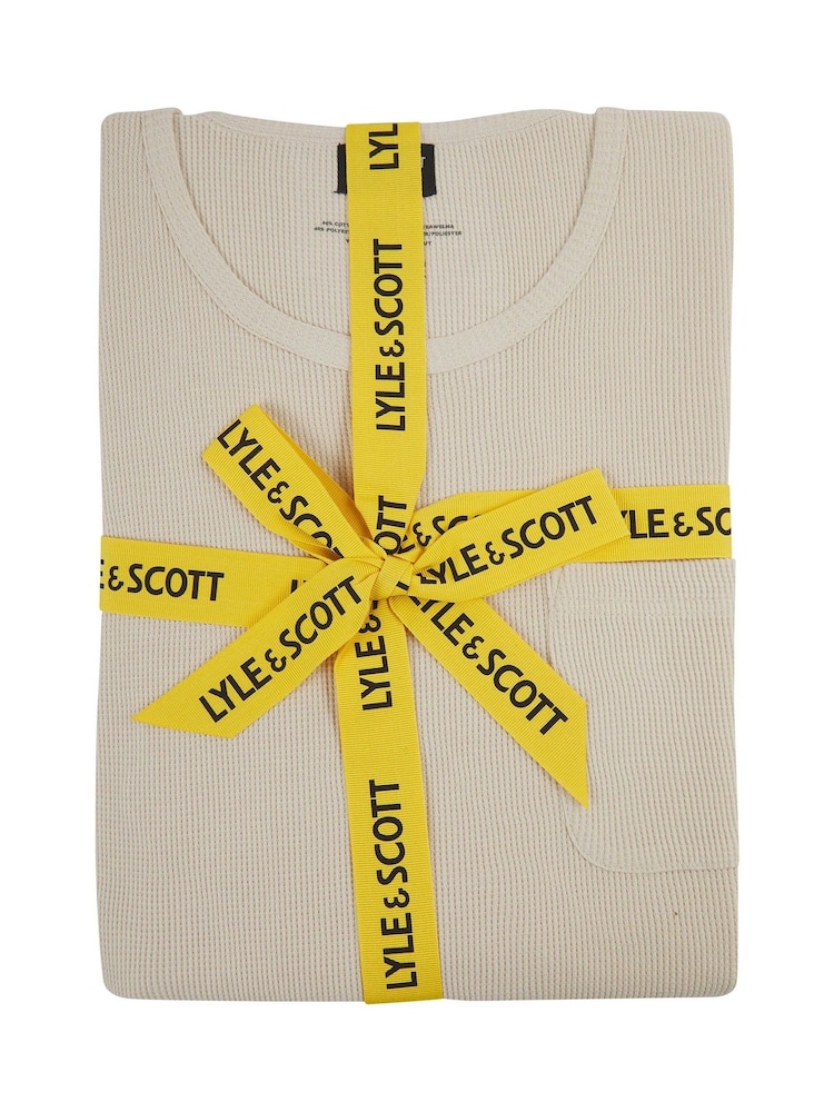 Lyle & Scott Cream Shane Premium Loungewear Set - Image 5 of 5 Lyle & Scott Cream Shane Premium Loungewear Set - Image 5 of 5