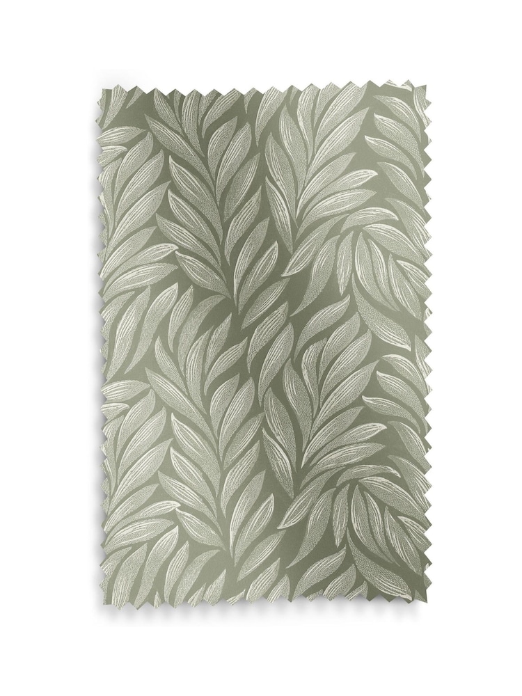 Laura Ashley Green Coulderton Leaves Made to Roller Measure - Image 6 of 6