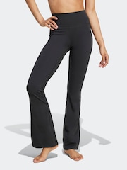 adidas Black All Me Flare Leggings - Image 1 of 7