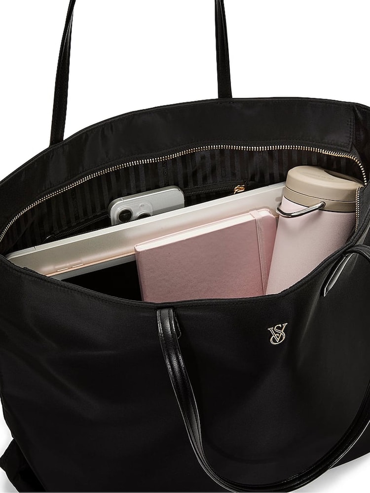 Victoria's Secret Black Tote Bag - Image 4 of 4 Victoria's Secret Black Tote Bag - Image 4 of 4