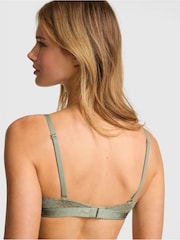 Victoria's Secret PINK Slate Green Lightly Lined Balcony Lace Smooth Cup Lightly Lined Balcony Bra - Image 2 of 2