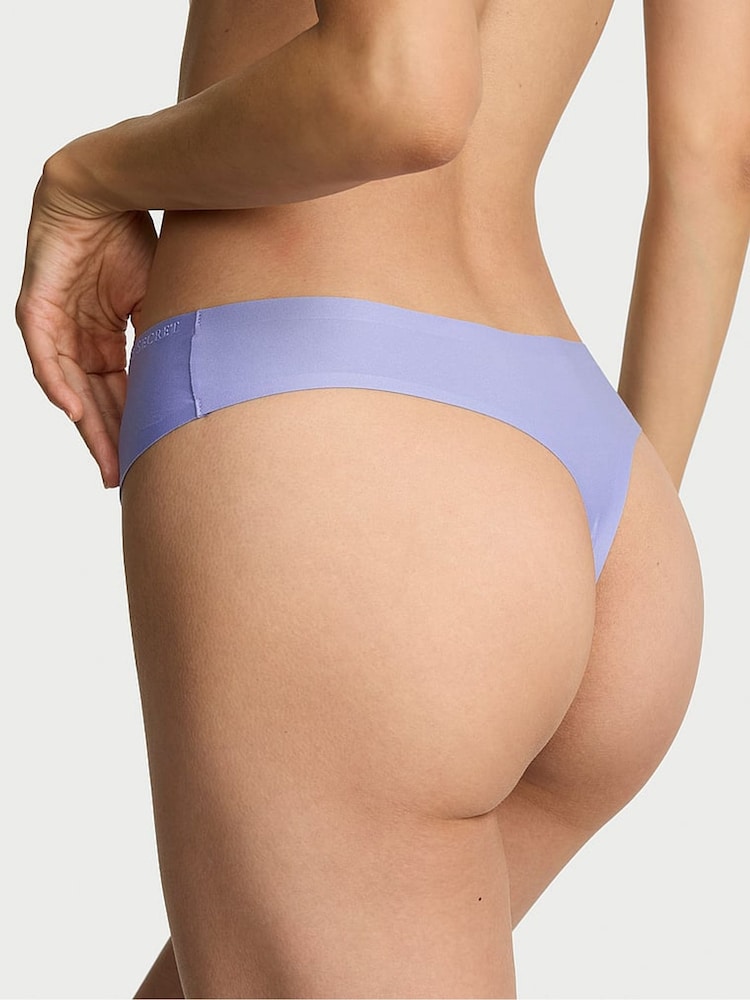 Victoria's Secret Light Lavender Purple Thong Mid-Rise Knicker - Image 2 of 2 Victoria's Secret Light Lavender Purple Thong Mid-Rise Knicker - Image 2 of 2