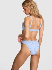 Victoria's Secret Pink Blue Quartz Eyelet Cheeky Bikini Bottoms - Image 2 of 3