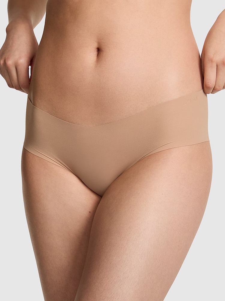Victoria's Secret PINK Praline Nude Hipster No Show Knickers - Image 1 of 2 Victoria's Secret PINK Praline Nude Hipster No Show Knickers - Image 1 of 2