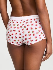 Victoria's Secret White Strawberries Short Logo Knickers - Image 2 of 2