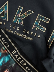 Baker by Ted Baker Black Oversized Metallic Logo Hoodie & Leggings Set 2 Piece - Image 14 of 14