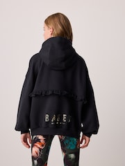 Baker by Ted Baker Black Oversized Metallic Logo Hoodie & Leggings Set 2 Piece - Image 4 of 14