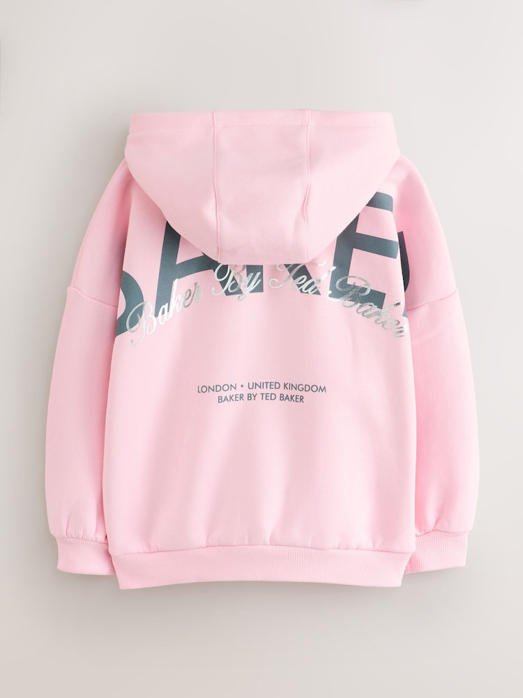 Baker by Ted Baker Oversized Graphic Hoodie - Image 2 of 5