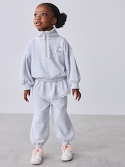 Baker by Ted Baker Velour Peplum majica za jogger & Set Donjeg dela trenerke Balon kroj 2 Piece - Slika 1 od 7