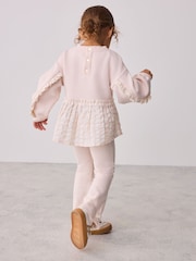 Baker by Ted Baker 2 Piece Gingham Bow Sweat Top & Flare Leggings Set - Slika 2 iz 12