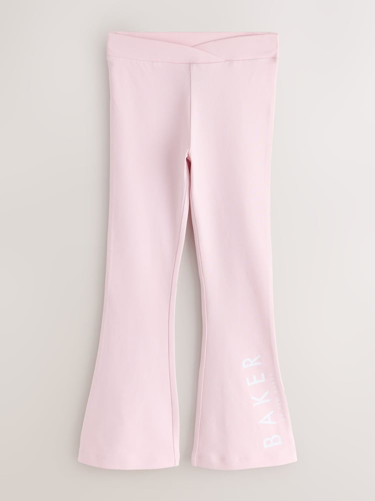 Baker by Ted Baker Multi Bow Print Flares Leggings 2 Pack - Image 2 of 5