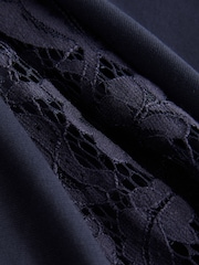 海軍藍 - Baker by Ted Baker Lace Collar Pleated Ponte Dress - 圖片 7/11