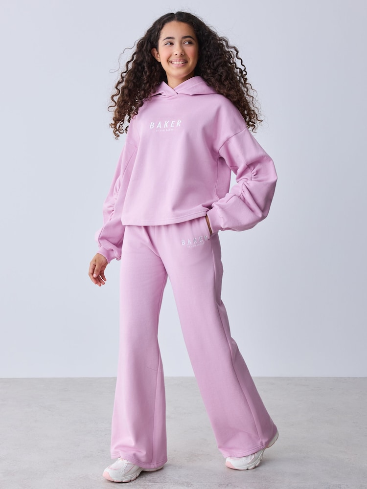 Baker by Ted Baker Oversized Embroidered Hoodie & Wide Leg Joggers Set - Bild 1 von 15