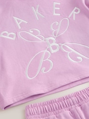 Baker by Ted Baker Oversized Embroidered Hoodie & Wide Leg Joggers Set - Bild 14 von 15