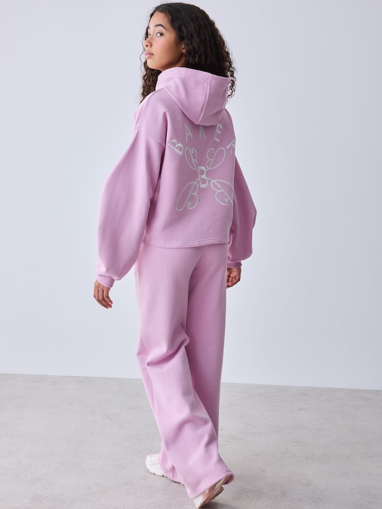 Baker by Ted Baker Oversized Embroidered Hoodie & Wide Leg Joggers Set - Bild 2 von 15