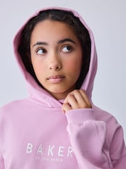 Baker by Ted Baker Oversized Embroidered Hoodie & Wide Leg Joggers Set - Bild 7 von 15