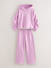Baker by Ted Baker Oversized Embroidered Hoodie & Wide Leg Joggers Set - Bild 8 von 15