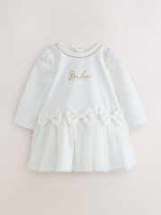 Baker by Ted Baker Crinkle Mesh Hem Bow Ponte Dress - صورة 1 من 6